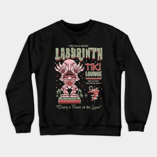 Labyrinth Tiki Lounge - Creepy Cute Hawaii Vacation Horror Crewneck Sweatshirt